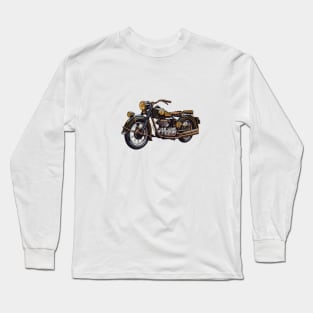 Retro Motorcycle Long Sleeve T-Shirt